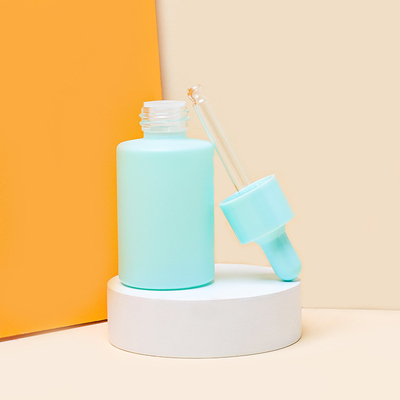Serum Mat Cam Damlalıklı Şişe 30ml Buzlu Kozmetik Esansiyel Yağı Şişesi 1oz