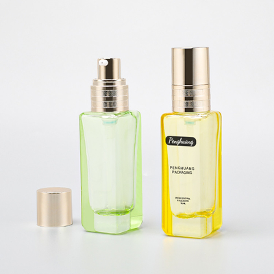 30ml Cam Losyon Pompa Şişesi Kare Cilt Bakımı Kozmetik Serum Paketleme