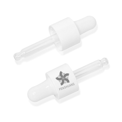 Beyaz Plastik Damlalıklı 15ml Silindir Yuvarlak Cam Şişe