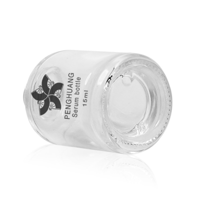 Beyaz Plastik Damlalıklı 15ml Silindir Yuvarlak Cam Şişe