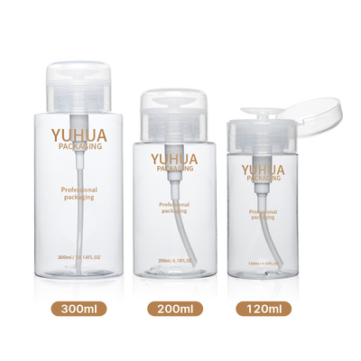 Şeffaf Plastik Şişe Sökücü Ambalaj Şişesi Pres Pompa Toner 12ml 200ml 300ml