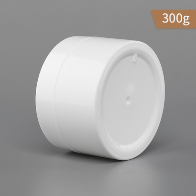 300g PP Plastic Jar Single Wall White Color Jar And Cap With Pp Gasket