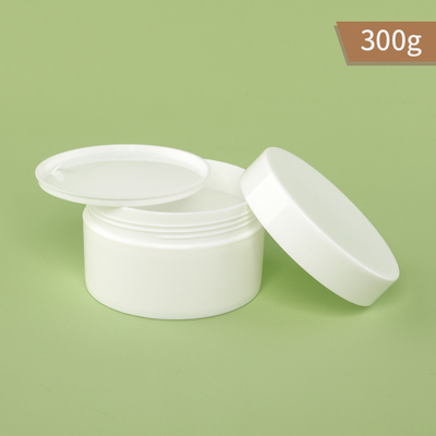 300g PP Plastik Kavanoz Tek Duvar Beyaz Renkli Kavanoz ve Pp Contalı Kapak