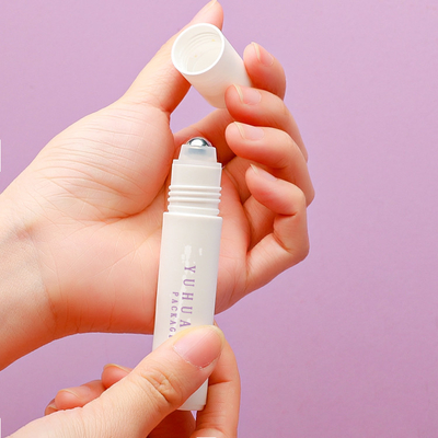 10ml 15ml PP Plastik Şişe Üzerinde Rulo Beyaz Renk Özel Logo