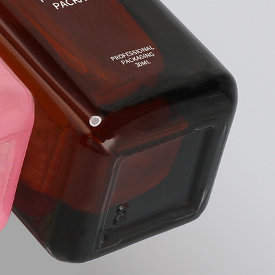 30ml Vakıf Cam Şişe Renkli Altın Pompa Boyama Renkli Logo Tasarımı