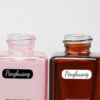 30ml Vakıf Cam Şişe Renkli Altın Pompa Boyama Renkli Logo Tasarımı