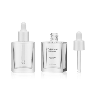 OEM 15ml Sıvı Serum Cam Damlalıklı Şişe Özü Yağ Şişesi Ambalajı