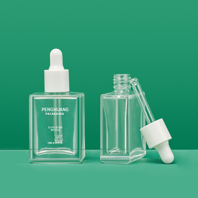 MSDS Dikdörtgen 15ml Serum Damlalıklı Şişeler Esans Yağı Paketleme