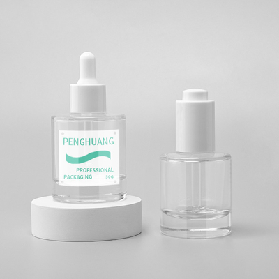 Sıvı Özlü Yüz Bakımı 30ml Cam Serum Şişesi Serigrafi