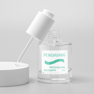 Sıvı Özlü Yüz Bakımı 30ml Cam Serum Şişesi Serigrafi