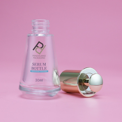 30ml Cam Serum Basın Damlalıklı Şişeler Konik Flask Sıcak Damgalama