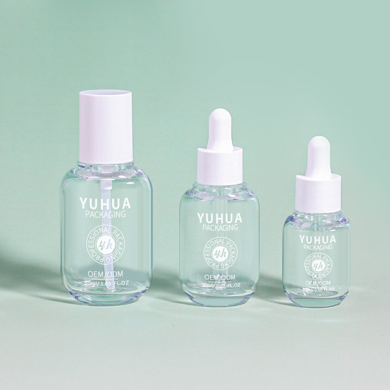 15ml 30ml 50ml PETG Serum Damla Şişe Deri Bakım Kozmetik Paket Açık Krem Losyon Şişe