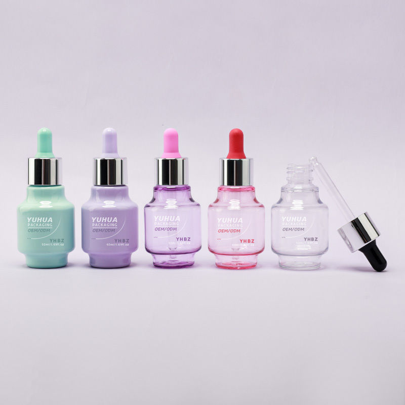 50ml Kapasite Serum Damla Şişeleri Özel İpek Ekranı / Sıcak Damgalama / Etiket Baskı Zamanı 15-20 Gün