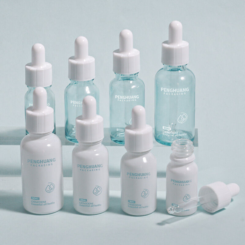 Cam Yağ Damlatıcı Cam Şişe Logo Özel Yumuşak Konteyner Önemli Yağlar Serumlar ve Kozmetik Uygulamalar için tasarlanmıştır