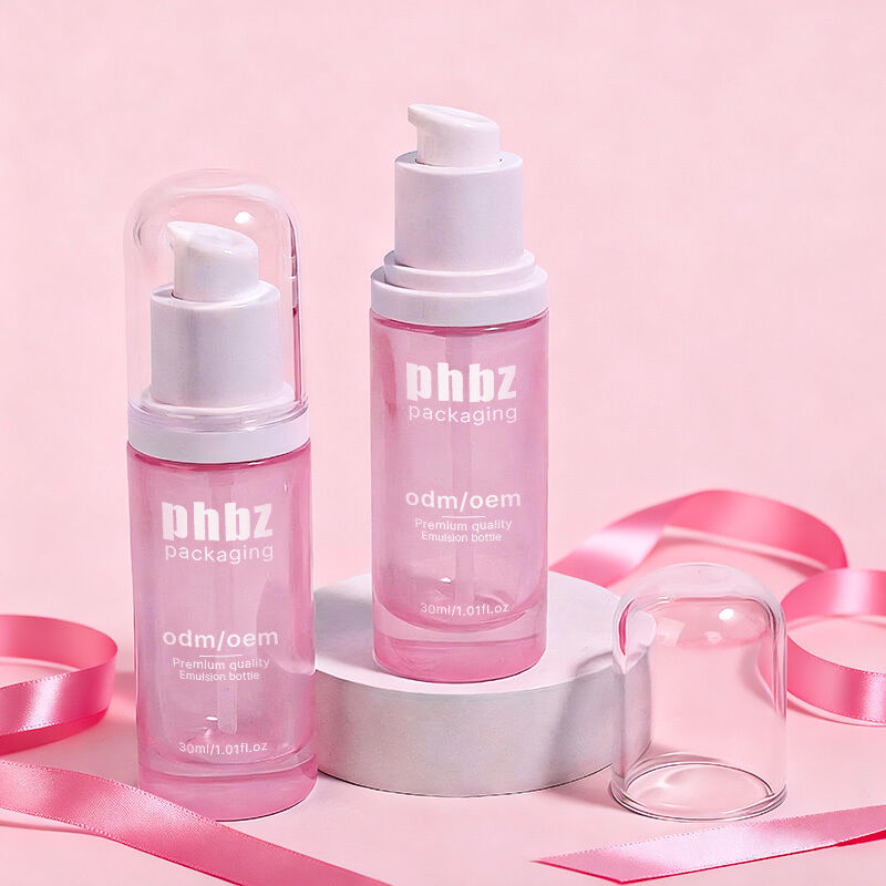 Pompalı Aksesuarlı Cam Losyon Cam Şişeleri, Cilt Bakımı ve Güzellik Losyonları için Tasarlanmış Sağlam Cam Şişe Malzemesi