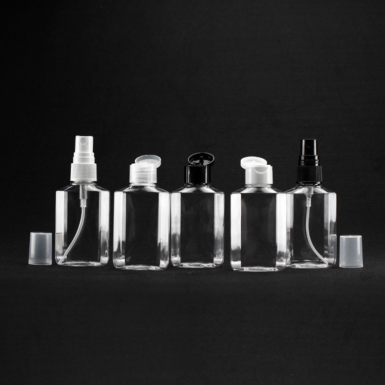 Kozmetik İnce Mist Mini PET Sprey Şişesi 60ml Sekizgen Şekilli Doldurulabilir