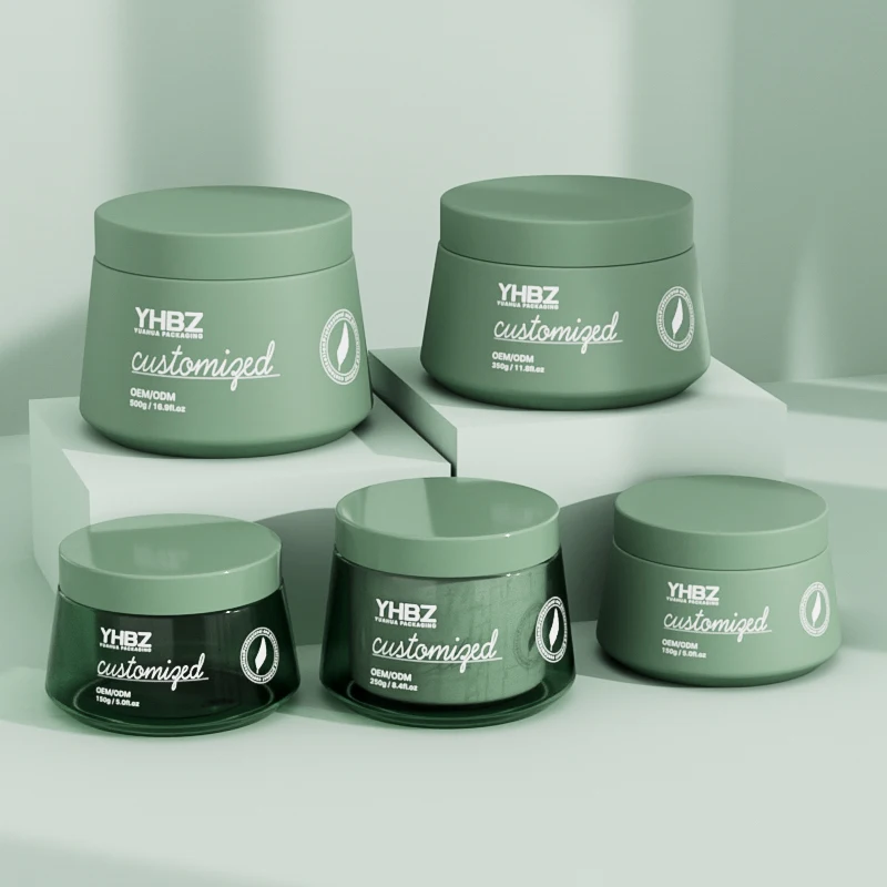 Mat Plastik Krem Kavanoz 150ml 250ml 350ml 500ml Boş Krem Kapları