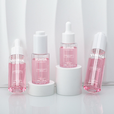 Özel Şeffaf Silindir 30ml 40ml 50ml 60ml Serum Losyon Şişesi Ambalajı