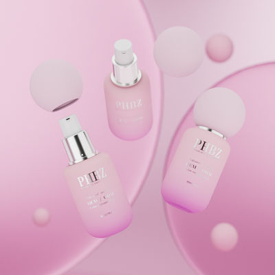 Yuvarlak Cam Krem Losyon Şişeleri 30ml Özel Logo