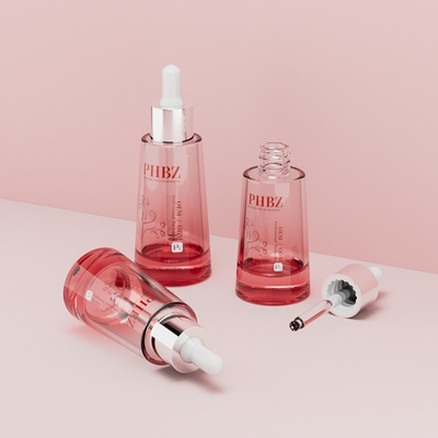 Özelleştirilebilir Logo Yağ Damlacı Cam Şişe 30ml 50ml Serum Şişe Ambalaj