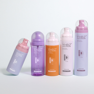 Özel Logo Açık Plastik Sprey Şişeleri 80ml 100ml 120ml Kozmetik ince sis sprey şişesi