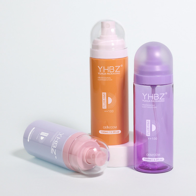Geri dönüştürülmüş nemlendirici düzeltme ince sis püskürtme şişesi 80ml 100ml 120ml 150ml kozmetik püskürtme şişe