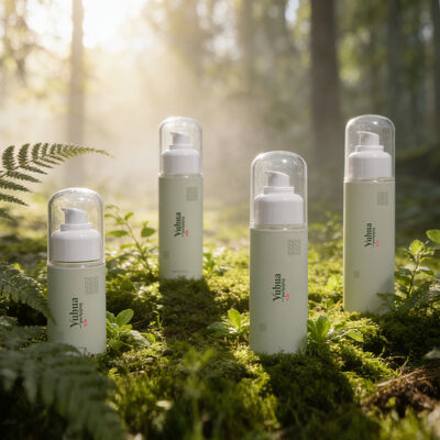 Kosmetik kullanım için dökülme önleme ile çeşitli boyutlarda özel logo plastik ambalaj şişeleri