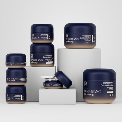 Cream Glass Jars güzellik kremleri ve losyonları için ideal güvenli vida kapağı kapağı ile kozmetik ürünleri için zarif ambalaj çözümü