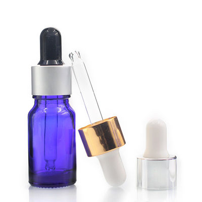 10ml Mavi Şişe Boş Cam Damlalıklı Şişeler, Pipet Damlalıklı Cam Şişeler