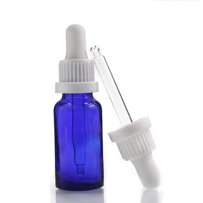 20ml Kozmetik Konteyner Mavi Esansiyel Yağı Cam Damlalıklı Şişe Üreticileri