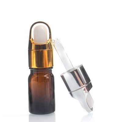 Damlalıklı Amber Renkli Cam Şişeler Özel Renkli 5ml Uçucu Yağ Şişeleri