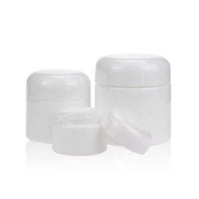 15g 50g 100g Opal Cam Şişe Kozmetik Ambalaj Beyaz Seramik Şişe