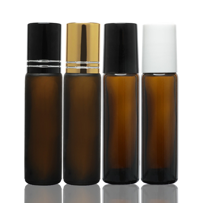 Parfüm Serum Ambalaj Amber Cam Uçucu Yağ Şişesi 8ml Silindir Kapaklı