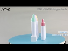 Özel Logo 30ml Plastik Damlalıklı Kozmetik Şişe saç yağı şişesi