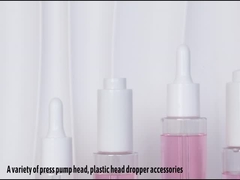 Özel Şeffaf Silindir 30ml 40ml 50ml 60ml Serum Losyon Şişesi Ambalajı