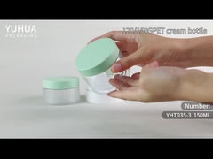 Kapaklı Özel Buzlu Plastik Krem Kavanoz