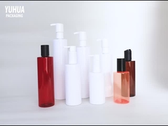 PET yuvarlak şampuan şişesi 200ml 250ml 300ml