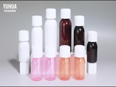 Özel Plastik Ambalaj Şişeleri Beyaz Hap Şişesi 40ml 60ml 100ml Vitamin Kapsülü Konteyneri