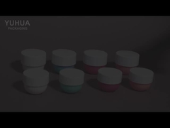 Kapağı olan lüks kozmetik plastik kavanoz