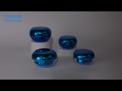 Vücut Yağı, Göz Kremi veya Yüz Kremi için Mavi veya Özel Renkli Plastik Krem Kavanozu