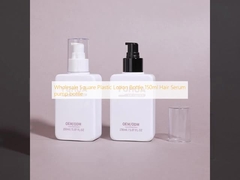 Cihazcılık kare plastik losyon şişesi 150ml saç serum pompası şişe