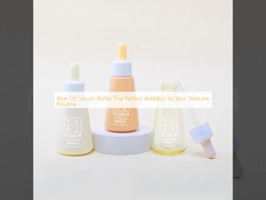 Mavi Yağ Serumu Şişesi Cilt Bakım Düzeninize mükemmel bir ek olarak