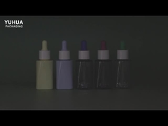 Baskı Logo Essential Oil ve Cilt Bakımı İçin 50ml PET Serum Damla Şişeleri