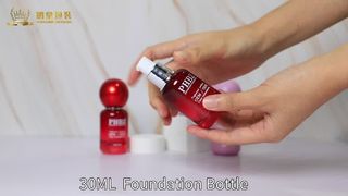 Lüks 30ml Kırmızı Serum Şişesi