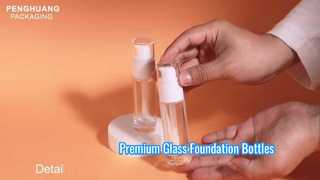 30ml Cam Fondöten Şişeleri Premium Ambalaj